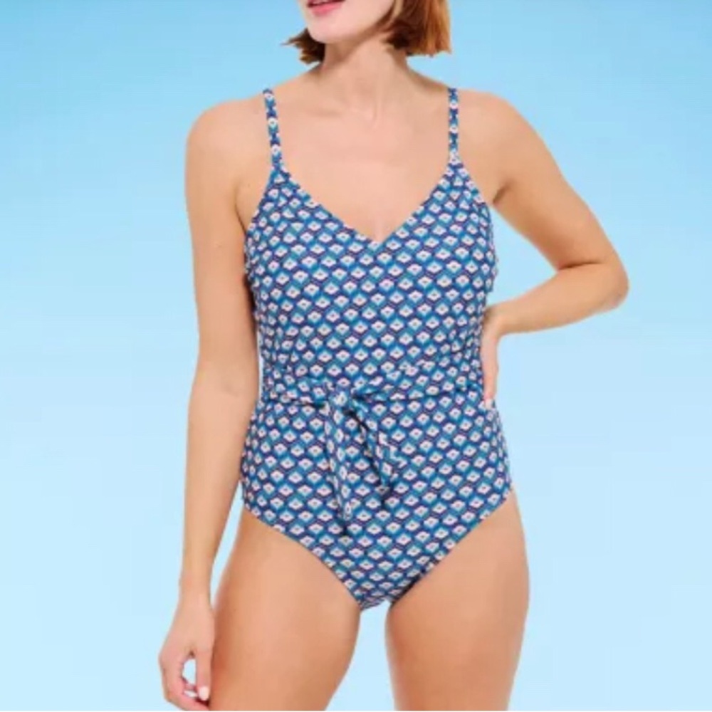 NEW Mynah Womens Geometric One Piece Swimsuit